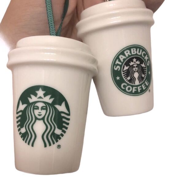 Starbucks 2016 White Green Logo Siren Ornament-2 - Picture 1 of 5